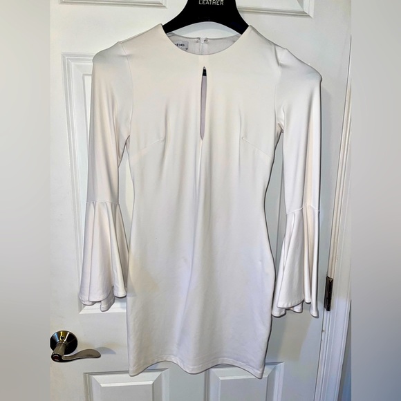 BeBe Bodycon Dress, Bell Sleeves - Picture 1 of 3